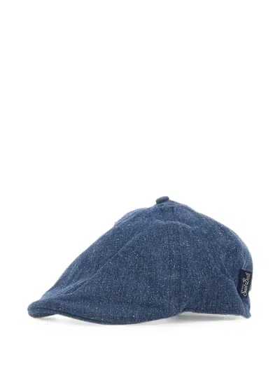 Mc2 Saint Barth Arthur Denim-effect Cap In White