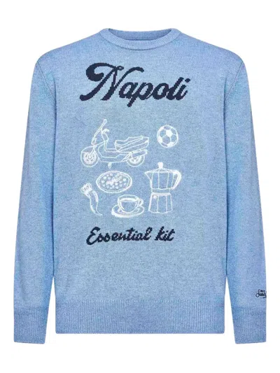 MC2 SAINT BARTH ARTWORK EMBROIDERY LONG-SLEEVED SWEATER