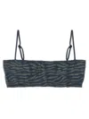 Mc2 Saint Barth Athena Bikini Top In Blue