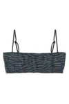 Mc2 Saint Barth Athena Bikini Top In Gray