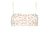 Mc2 Saint Barth Athena Embellished Bandeau Top Swimsuit In White