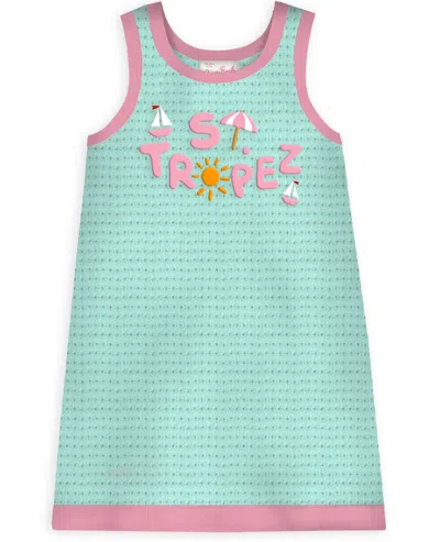 Mc2 Saint Barth Audie St.tropez Knit Dress In Blue