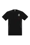 Mc2 Saint Barth Austin T Shirt With Embroidery And Breast Pocket