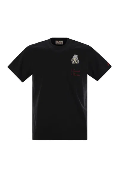MC2 SAINT BARTH MC2 SAINT BARTH AUSTIN - T-SHIRT WITH EMBROIDERY AND BREAST POCKET
