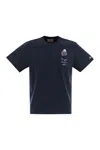 Mc2 Saint Barth Austin - T-shirt With Embroidery And Breast Pocket In Blue