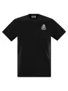 Mc2 Saint Barth Austin T Shirt With Embroidery And Breast Pocket In Black