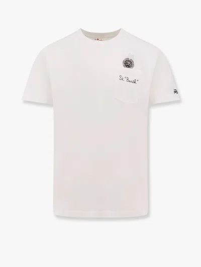Mc2 Saint Barth Austin Cotton T-shirt In White