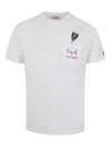 Mc2 Saint Barth Austin Key Success Pocket T-shirt In White