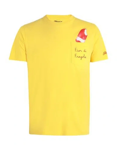 Mc2 Saint Barth Austin Man T-shirt Yellow Size L Cotton