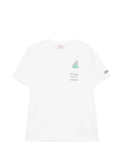Mc2 Saint Barth Austin Pocket T-shirt In White