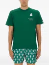 Mc2 Saint Barth Austin Pocket-watch Printed T-shirt In Green