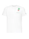 Mc2 Saint Barth Austin T-shirt With Embroidery And Print In White
