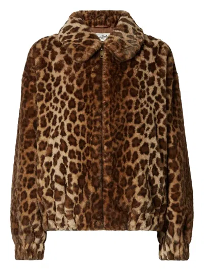 Mc2 Saint Barth Aveline Animal-pattern Jacket In Multi