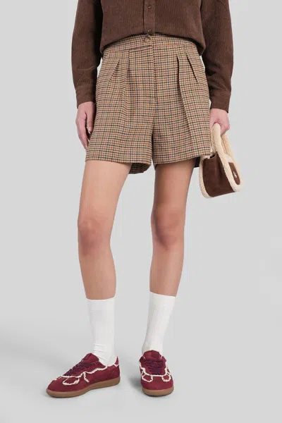 Mc2 Saint Barth Aya English Shorts In Beige Polyester In Neutral