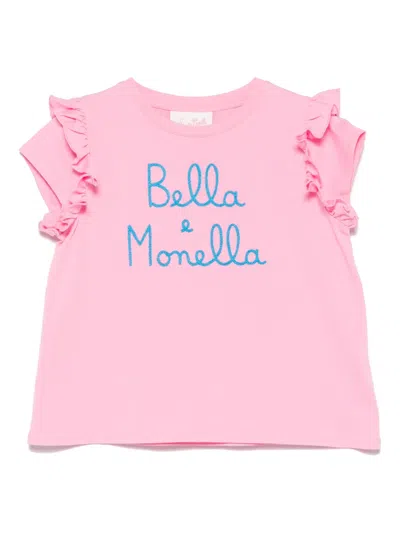 Mc2 Saint Barth Kids' Baby T-shirt In Pink