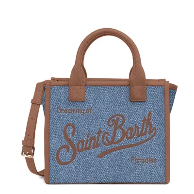 Mc2 Saint Barth Shoulder Bag Woman Color Denim In Blue