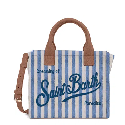 Mc2 Saint Barth Bag Shoulder Vanmd001-01787l In Hb Stripes Leather 3619 Emb (01787l)