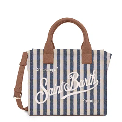 Mc2 Saint Barth Bag Shoulder Vanmd001-01789l In Hb Stripes Leather 6119 Emb (01789l)