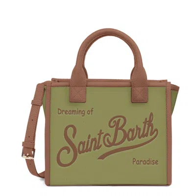 Mc2 Saint Barth Bag Shoulder Vanmd001-01794l In Canvas Grain Leather 5219 Emb (01794l)