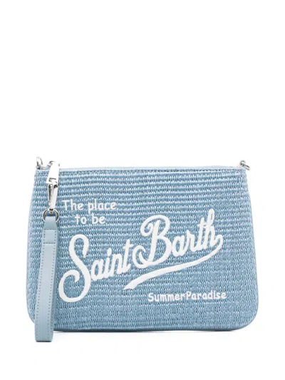 Mc2 Saint Barth Bag With Logo In Blue