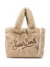 Mc2 Saint Barth Soft Texture Shoulder Bag Top Handles In Neutral