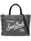 Mc2 Saint Barth Structured Black Bag With Clean Lines And Minimalist Aesthetic In Gray