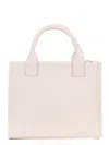 Mc2 Saint Barth Hammered Leather Shopping Bag In Pink