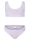Mc2 Saint Barth Baker Crinkle Bikini In Purple