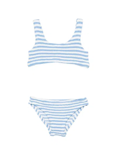 Mc2 Saint Barth Kids' Baker W Striped Bikini In Blue