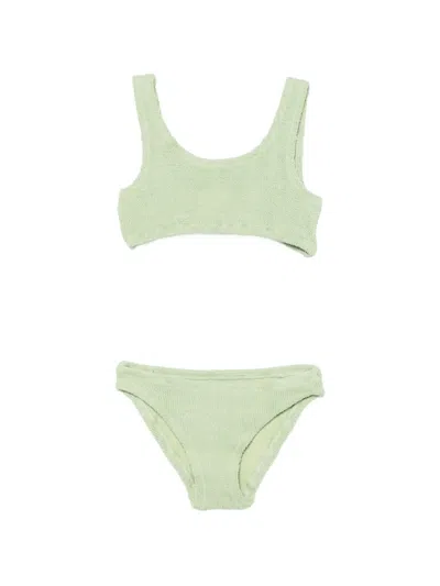 Mc2 Saint Barth Kids' Baker W Textured Bikini In Green