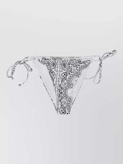 Mc2 Saint Barth Bandana Motif High Waist Tie Bikini Briefs In Multi