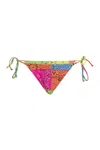 Mc2 Saint Barth Bandana Patterned Swim Briefs With Ties