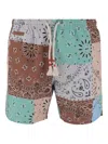 Mc2 Saint Barth Bandana-print Swim Shorts In Multi