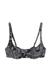 Mc2 Saint Barth Bandana-print Underwired Bikini Top In Multi