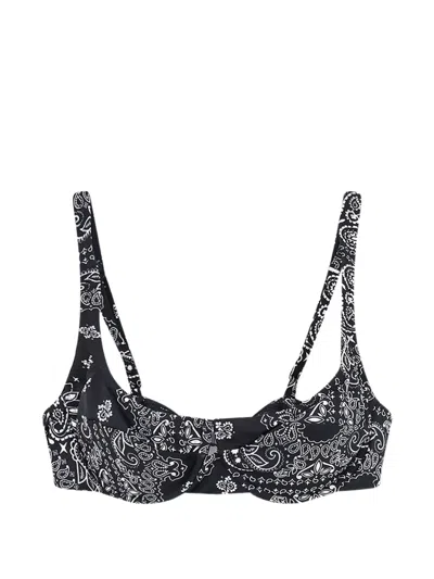 Mc2 Saint Barth Bandana-print Underwired Bikini Top In Multi