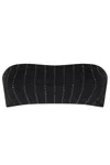 Mc2 Saint Barth Bandeau Bikini Top In Black