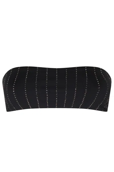 Mc2 Saint Barth Bandeau Bikini Top In Black