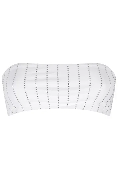 Mc2 Saint Barth Bandeau Bikini Top In White