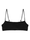Mc2 Saint Barth Bandeau-style Bikini Top In Black
