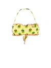 Mc2 Saint Barth Bandeau Top Avocado Print In Yellow