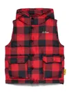 Mc2 Saint Barth Bart Simpson-print Gillet In Red