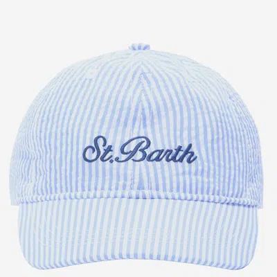 Mc2 Saint Barth Baseball Cap With Logo In Blue