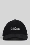 Mc2 Saint Barth Baseball Corduroy Hats In Black
