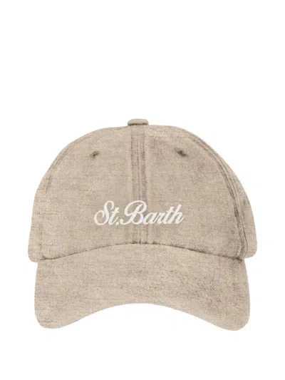 Mc2 Saint Barth Baseball Logo Cap In Neutral