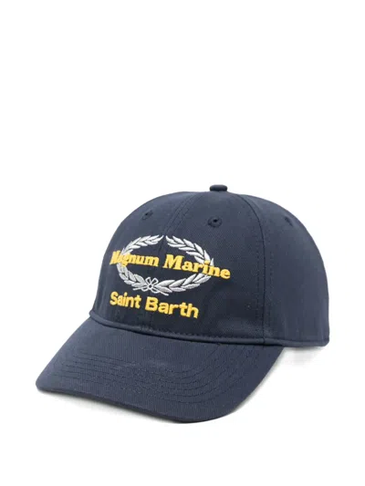 Mc2 Saint Barth Baseball N Embroidered Baseball Cap In Blue