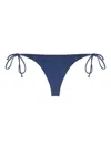 Mc2 Saint Barth Navy Blue Basic Bikini Bottoms In Blue