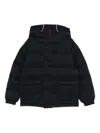 Mc2 Saint Barth Baxter P Jr Flannel Puffer Jacket In Black