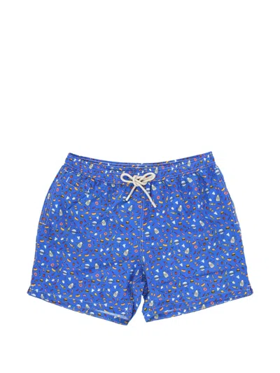 Mc2 Saint Barth Bbq-print Swim Shorts In Multi