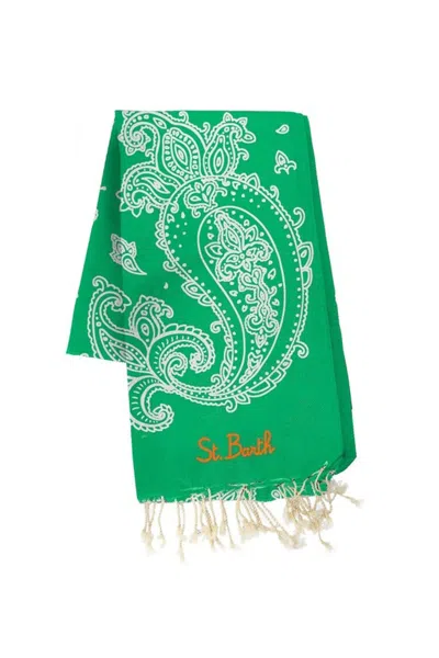 Mc2 Saint Barth Beach Towel In Verde