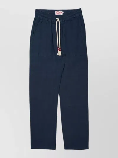 Mc2 Saint Barth Beachwear Shorts Front And Back Pockets In Blue
